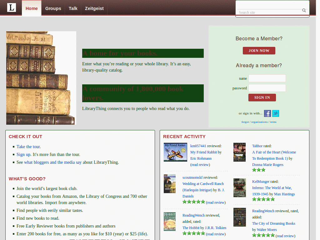 LibraryThing Restyling