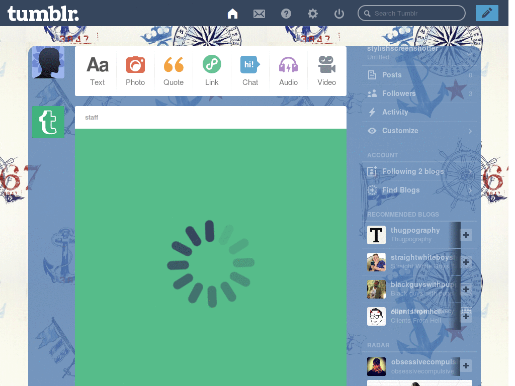 nautical tumblr dash