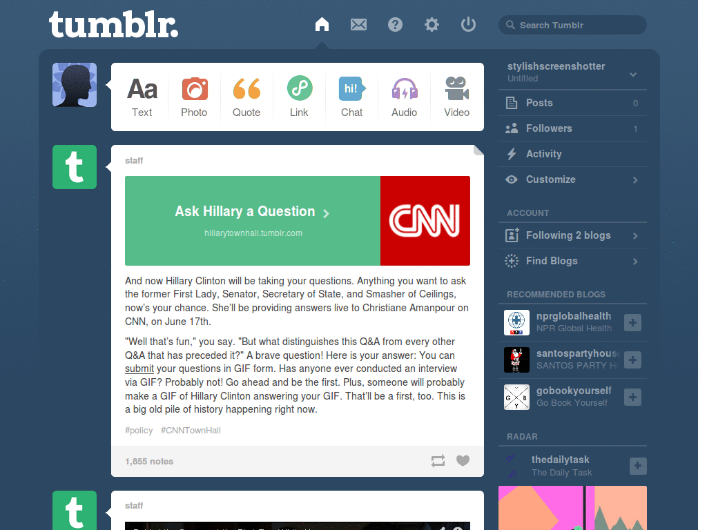 Big Time Rush Tumblr Login Screen