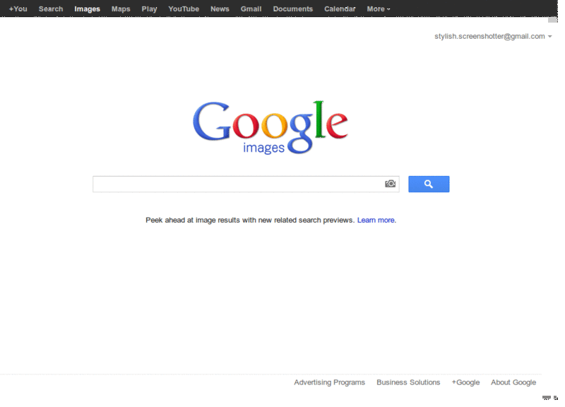 Google Images Full View - Max Width