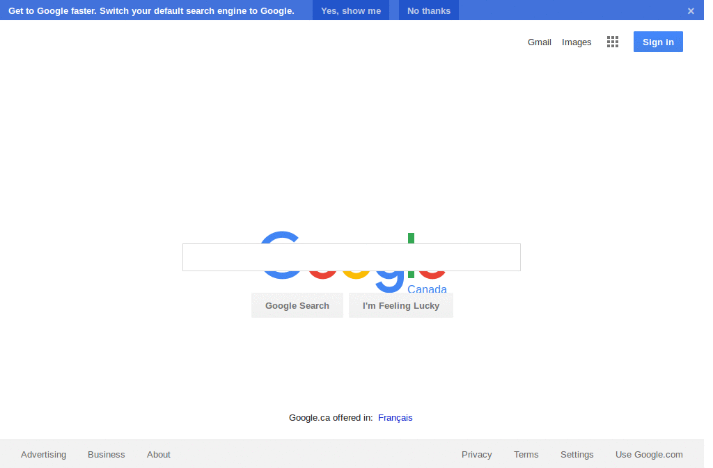 Google - top fixed search