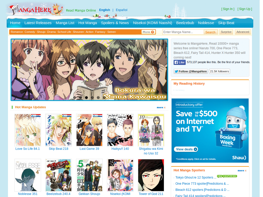 MangaHere Optimization