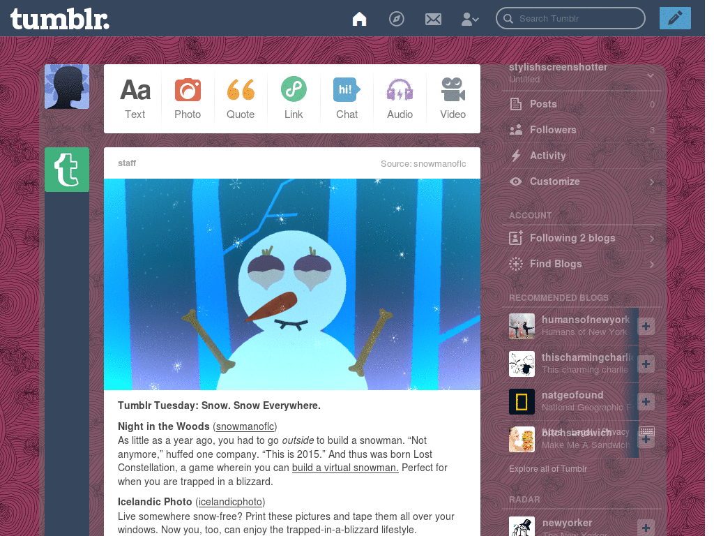 abstract purple pattern for tumblr dash