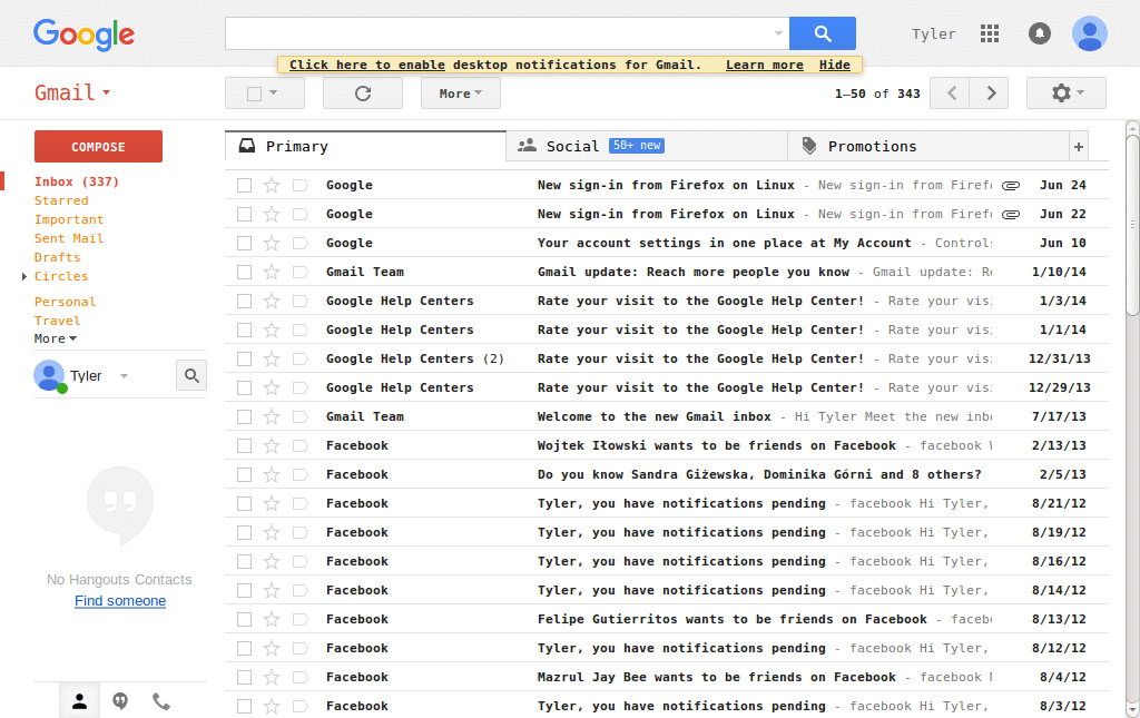GMail 2 typographical skin
