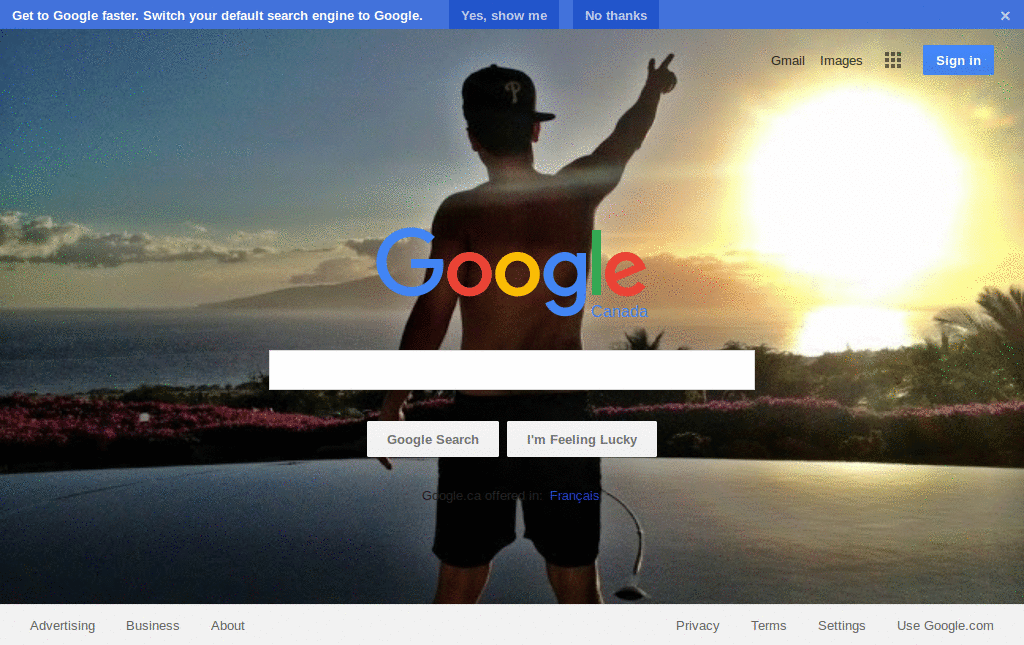 MY Google "Change background image"