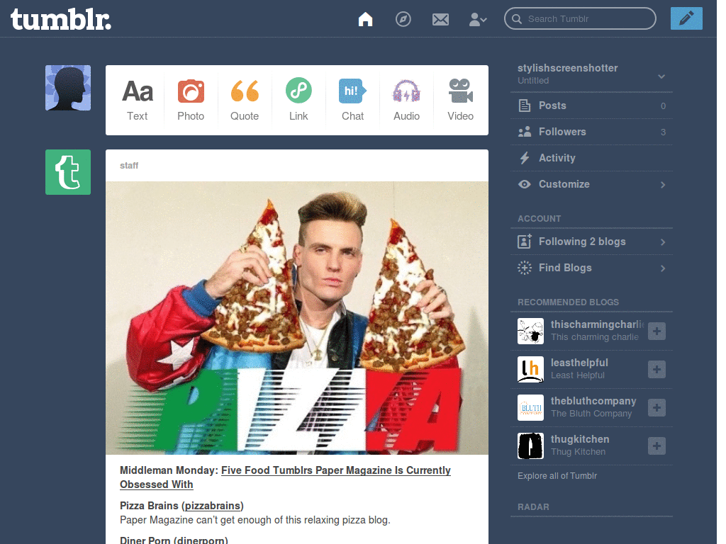 MY Tumblr - Hide Radar