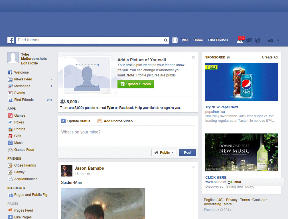 FaceBook Up