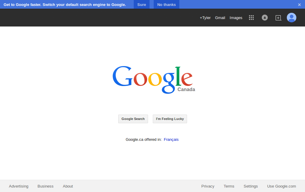 Google - Dark header