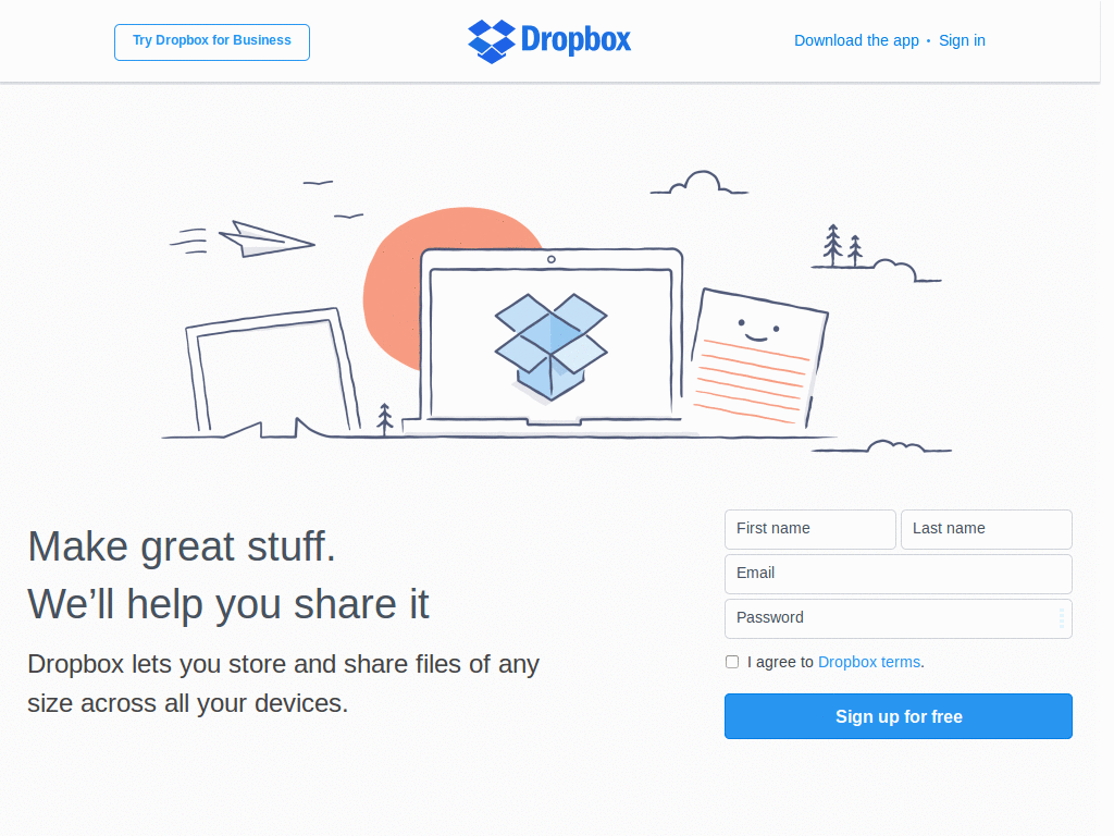 Dropbox adapted for Zoomtext  magnifier