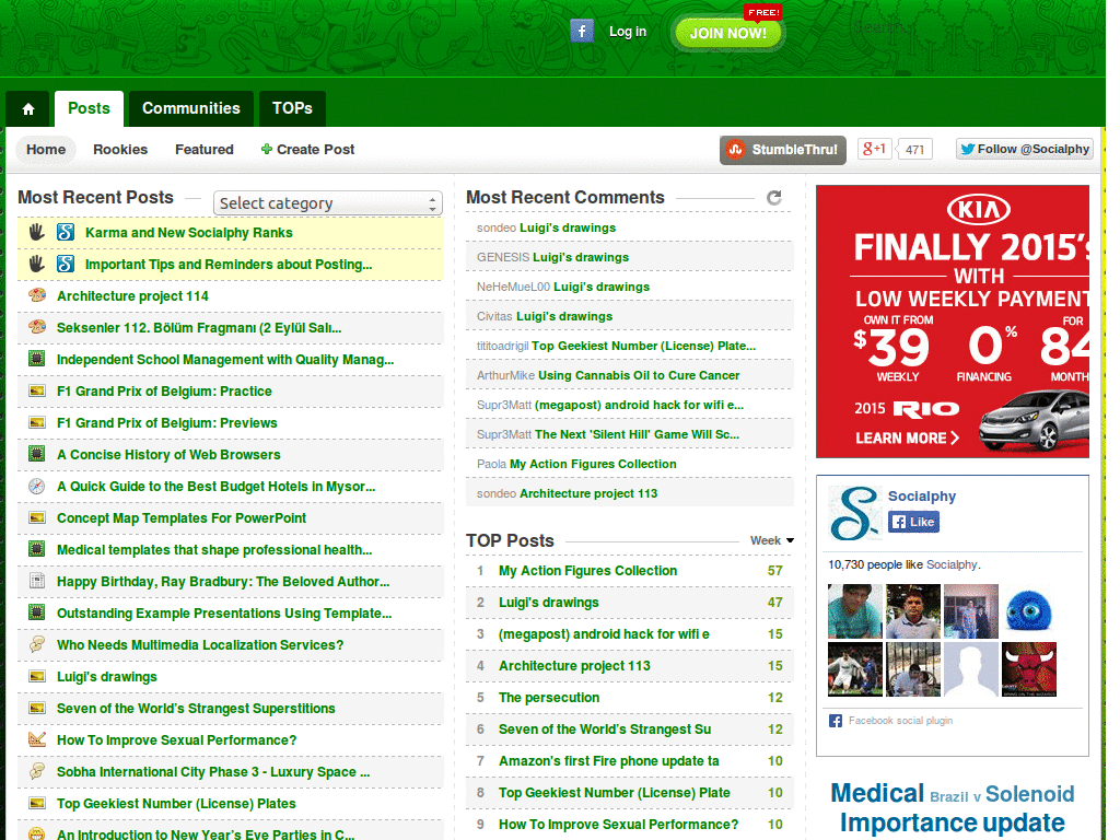 Socialphy Green Edition [Header Fixed + Medals]