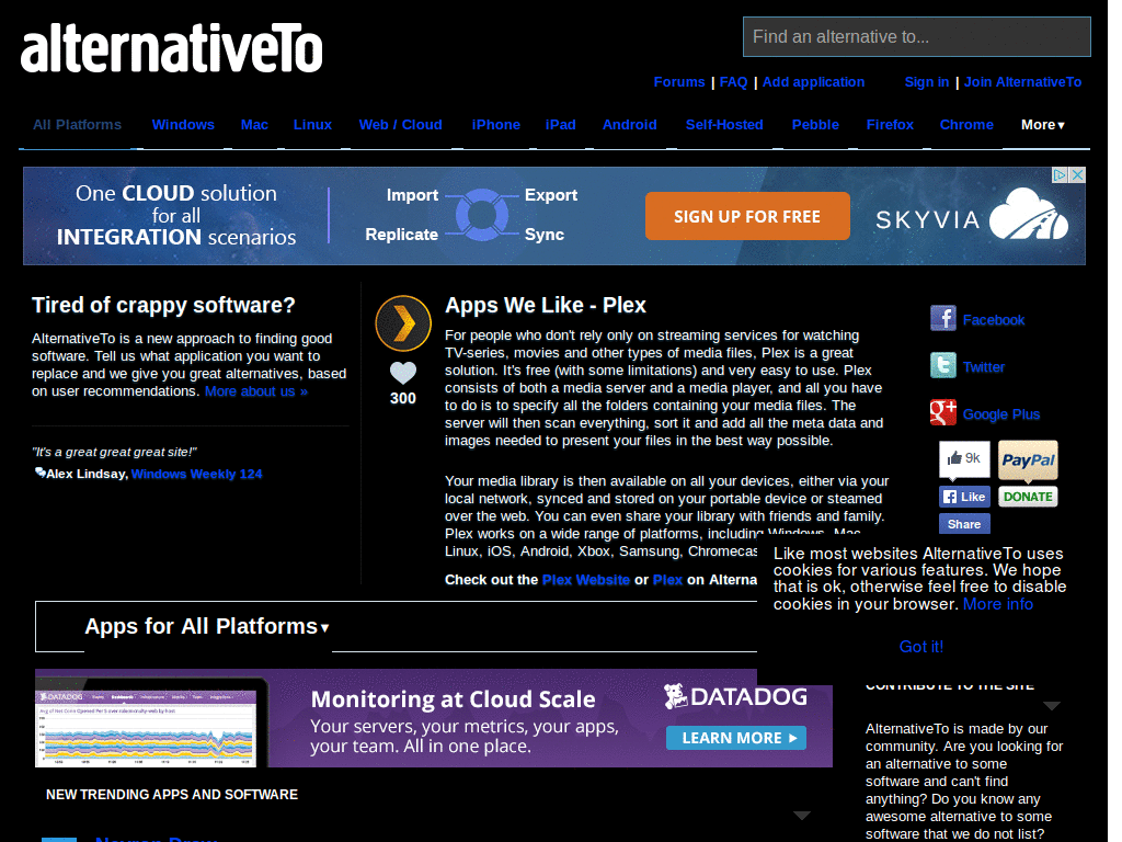 alternativeto dark