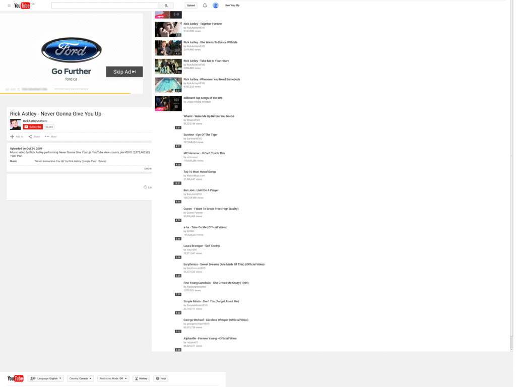 YouTube 1680x1050 Layout