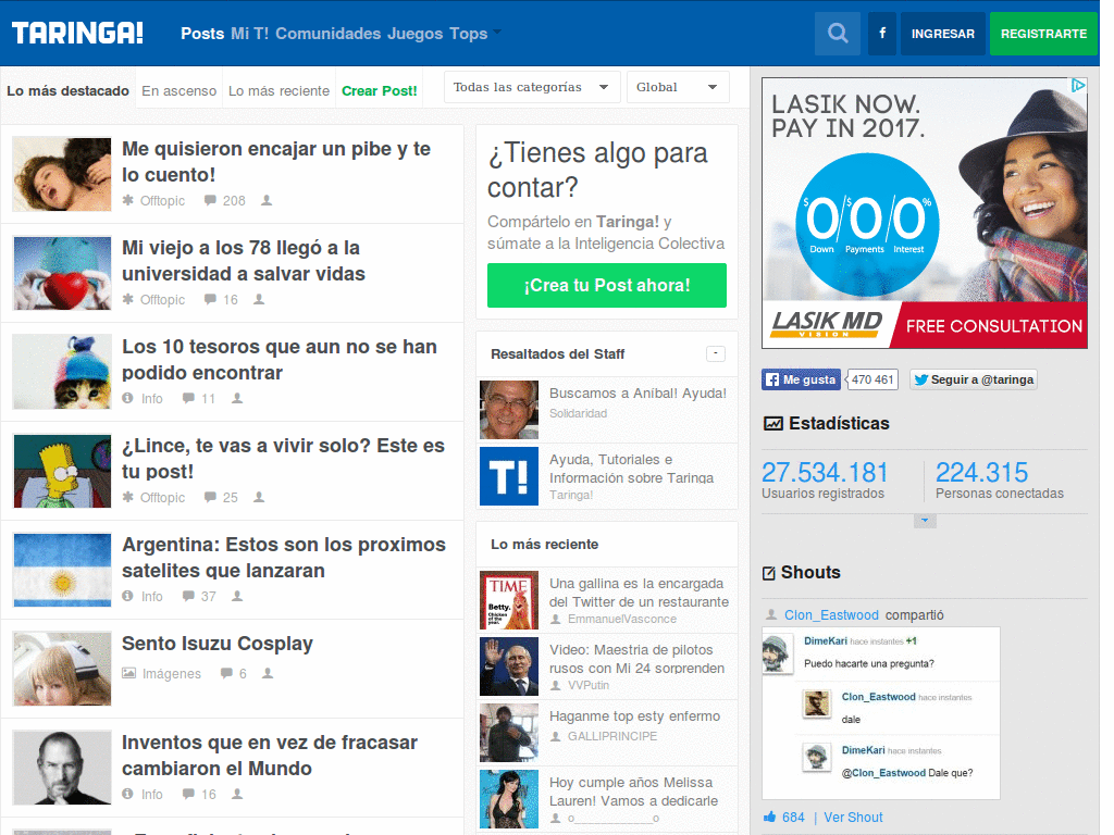 Tema Taringa V4 (Firefox)