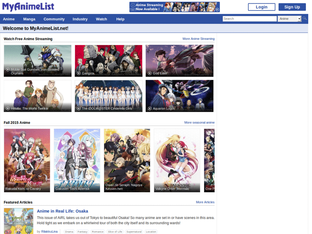 MyAnimeList - Cleanup