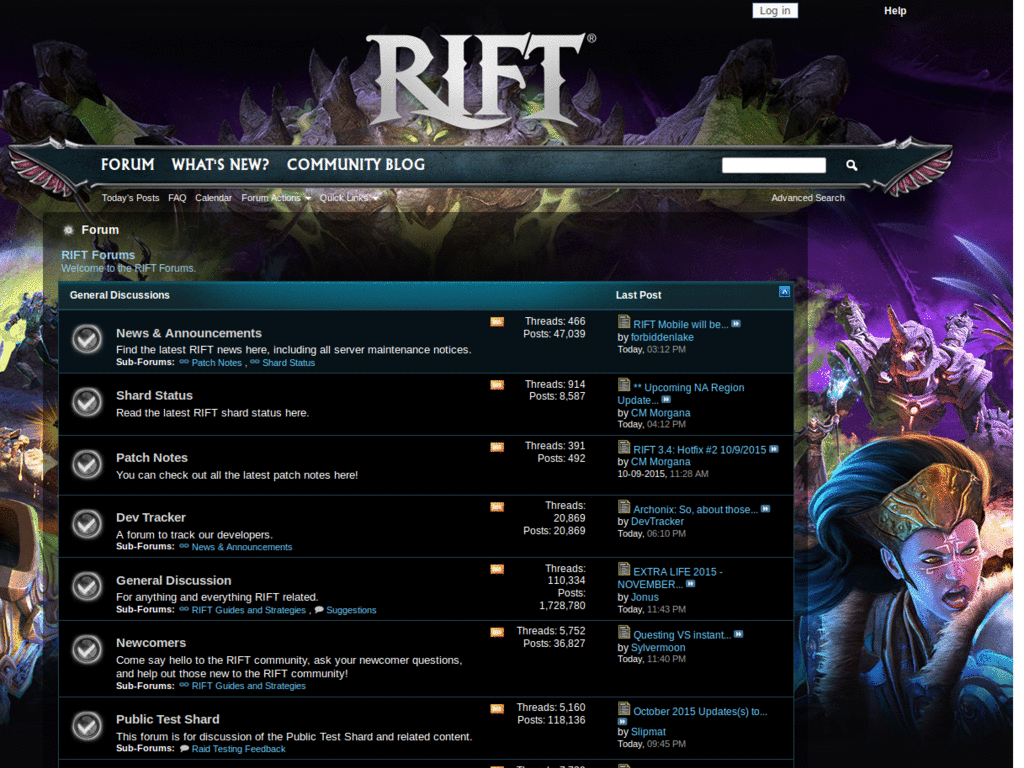 Rift Forum - Fluid Width