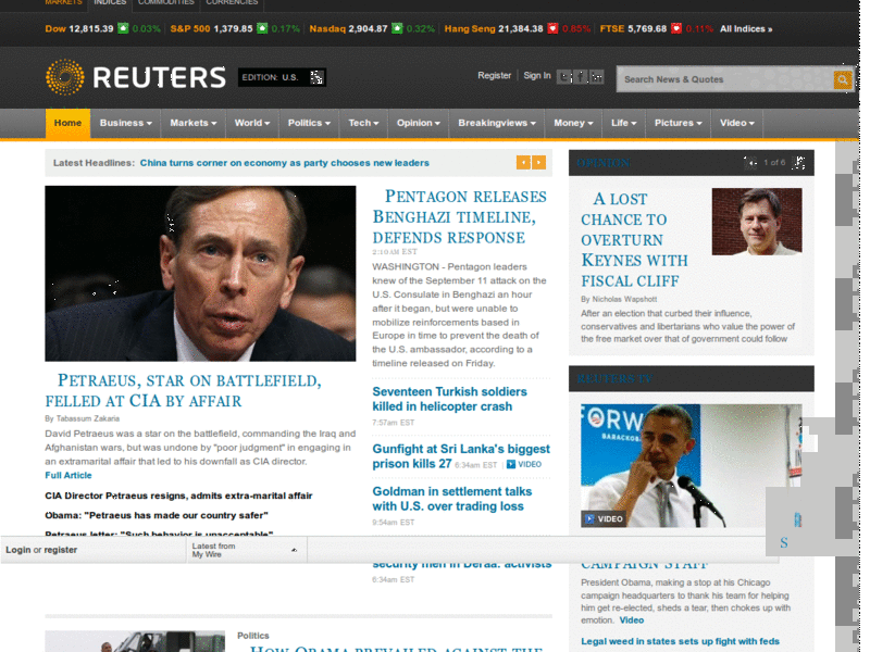 Classy Reuters -Stripped for your viewing pleasure