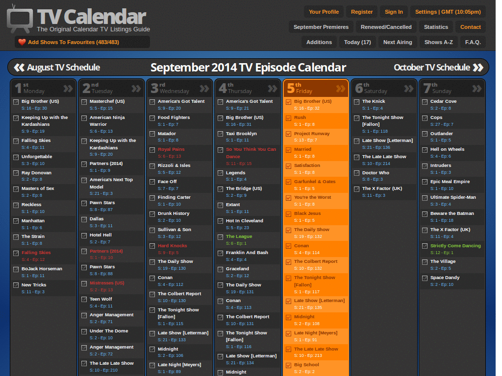 pogdesign's TV Calendar - Tweaks & Fixes