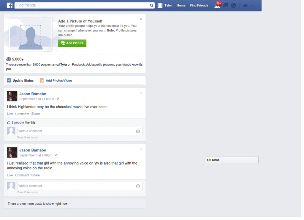 Facebook wck with header and feeds only