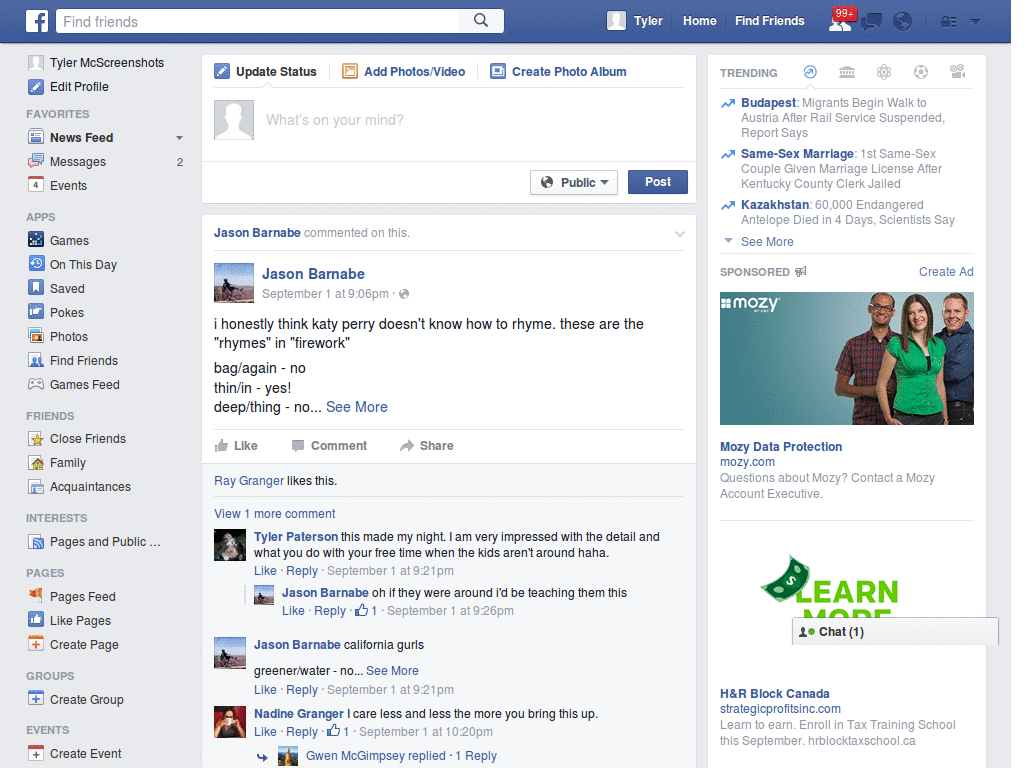 Facebook - Only online contacts in chatbar