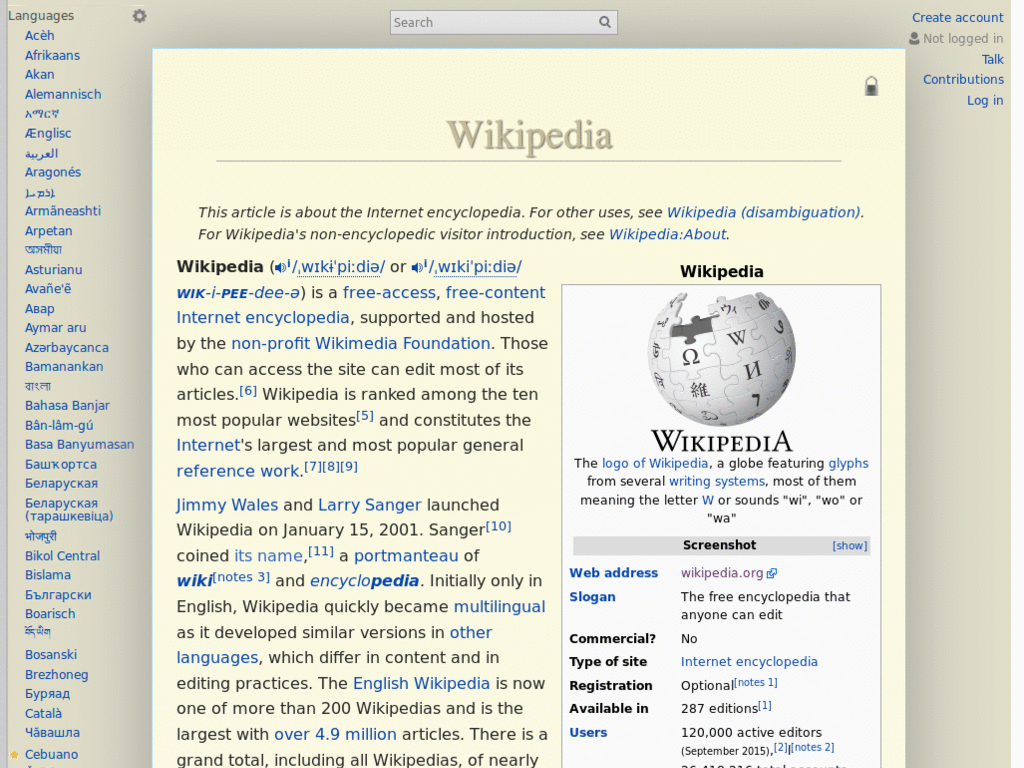 Wikipedia - Clean Style with autohiden TOC