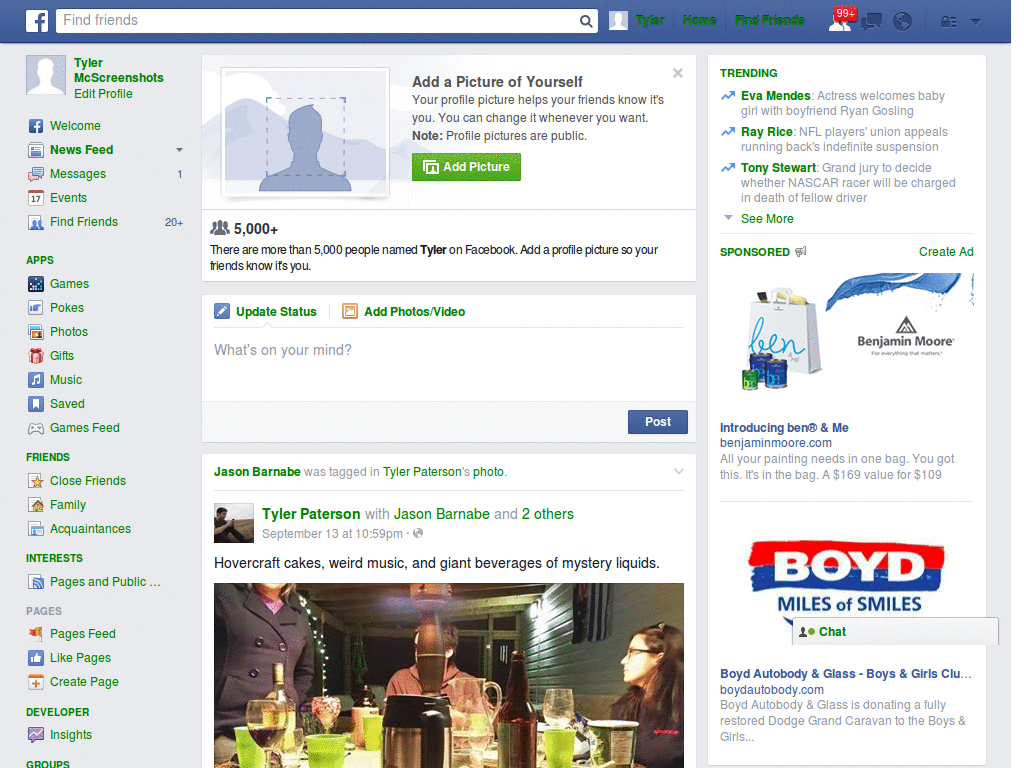 Facebook in Green