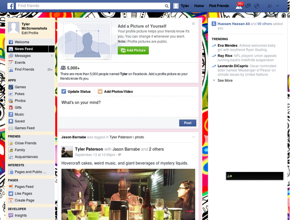 The Eye of the Beholder Facebook Theme