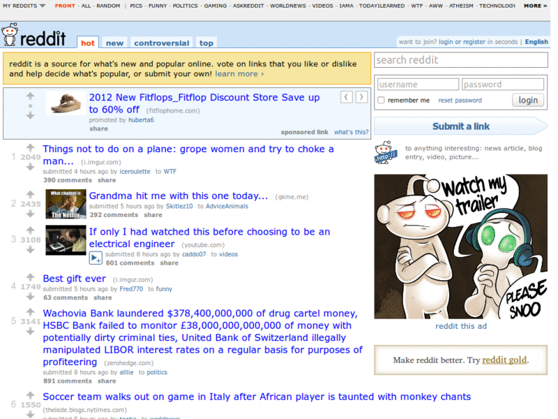 Simple Reddit shorcuts multi-row