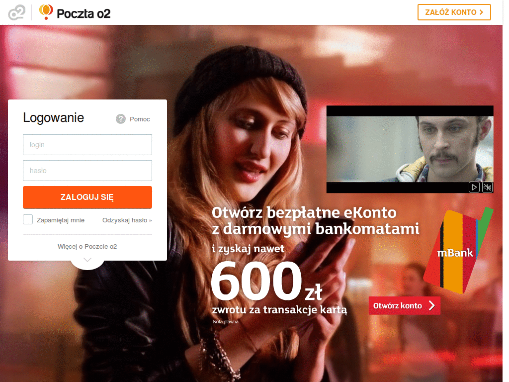 poczta.o2 bez reklam