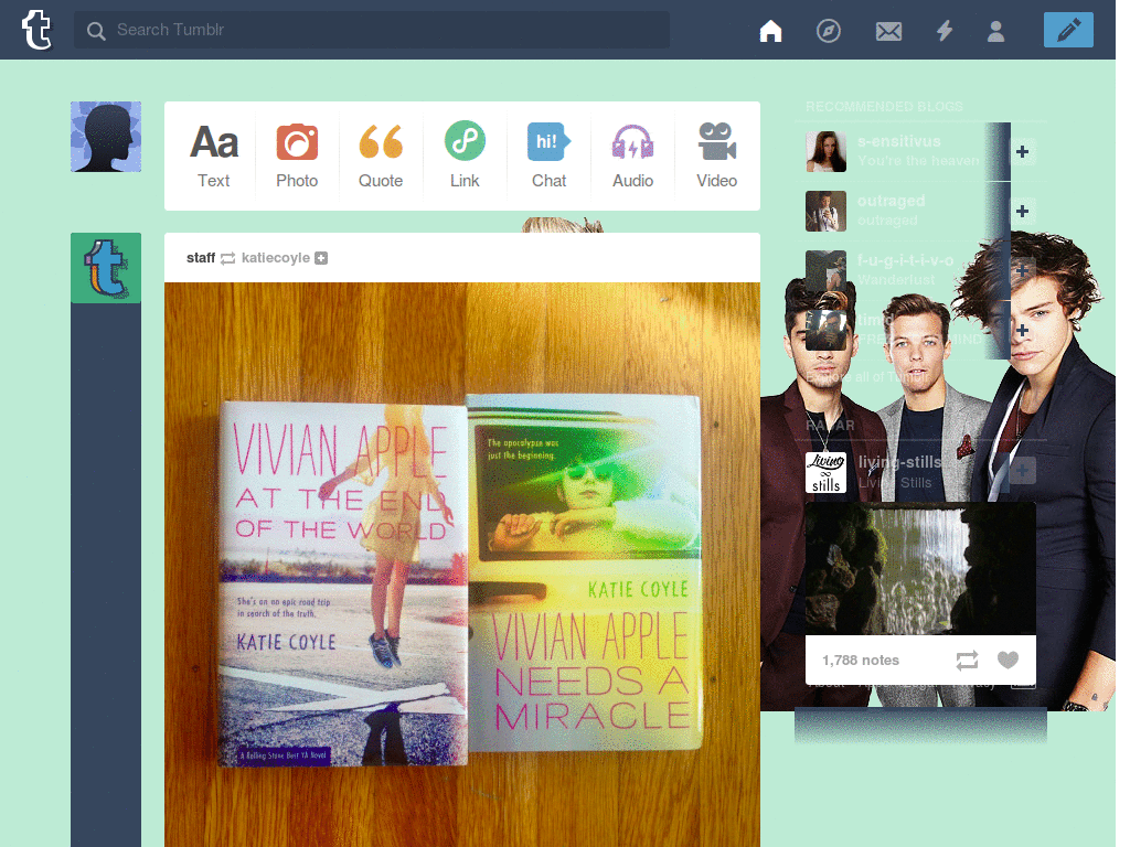 One Direction Tumblr Theme