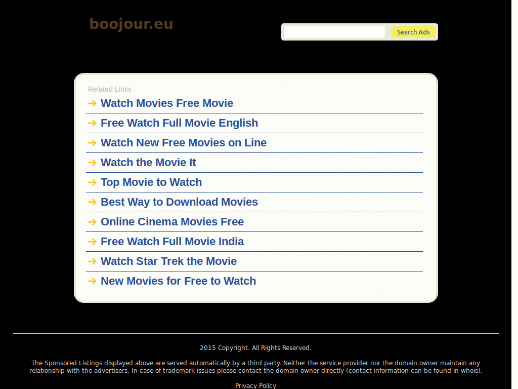 @boojour.eu: cinema