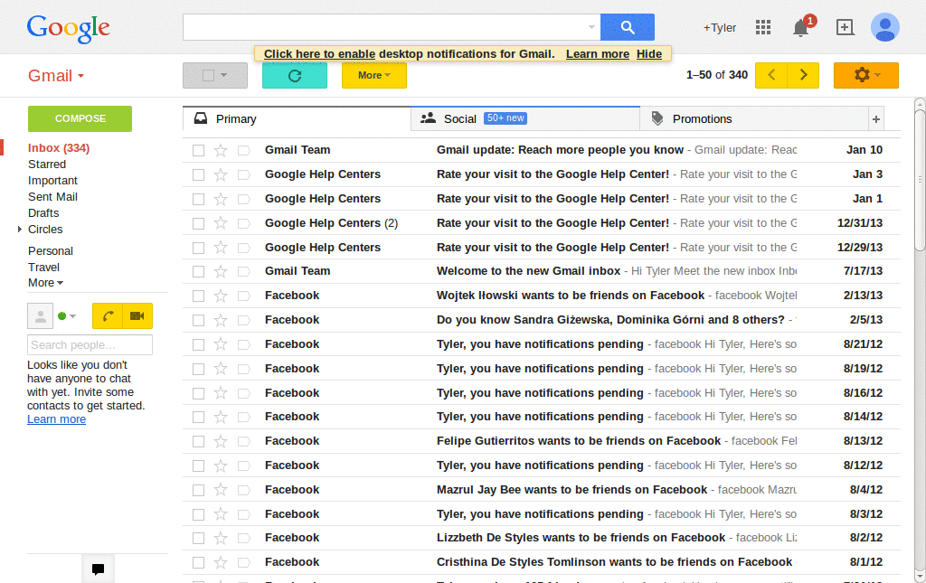 Gmail - green compose-send button