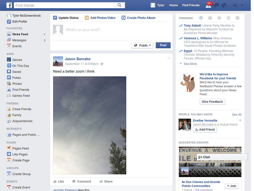 Facebook show only connected friends