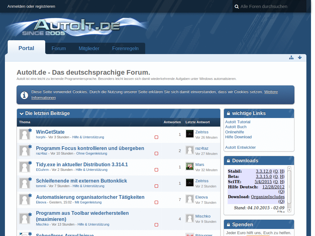 AutoIt.de - Dark Grey (Experimental)