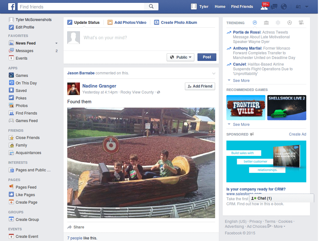 Facebook: Hide Cover Photo