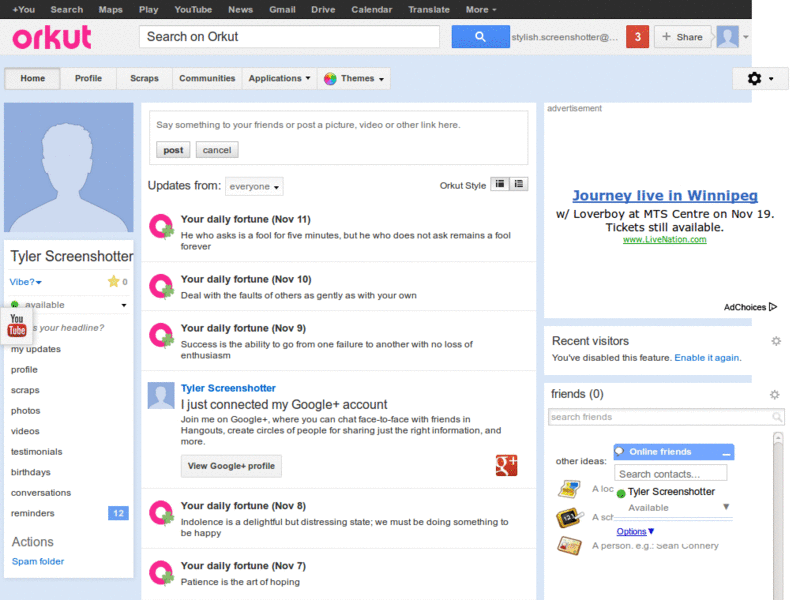Orkut linux Beta 0.1