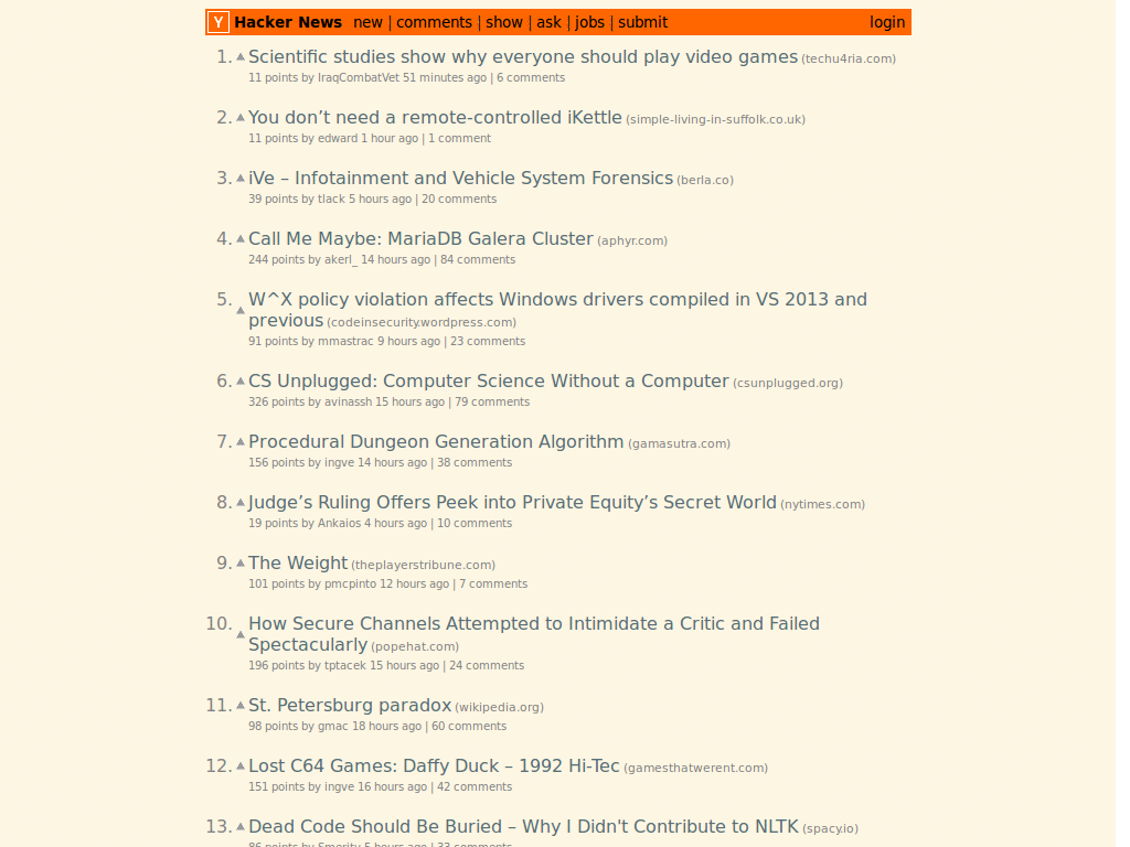 Solarized Hackernews