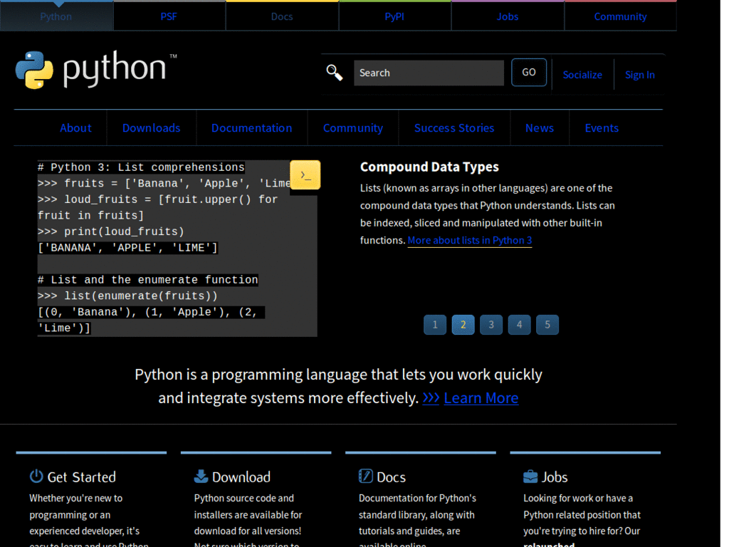 python dark