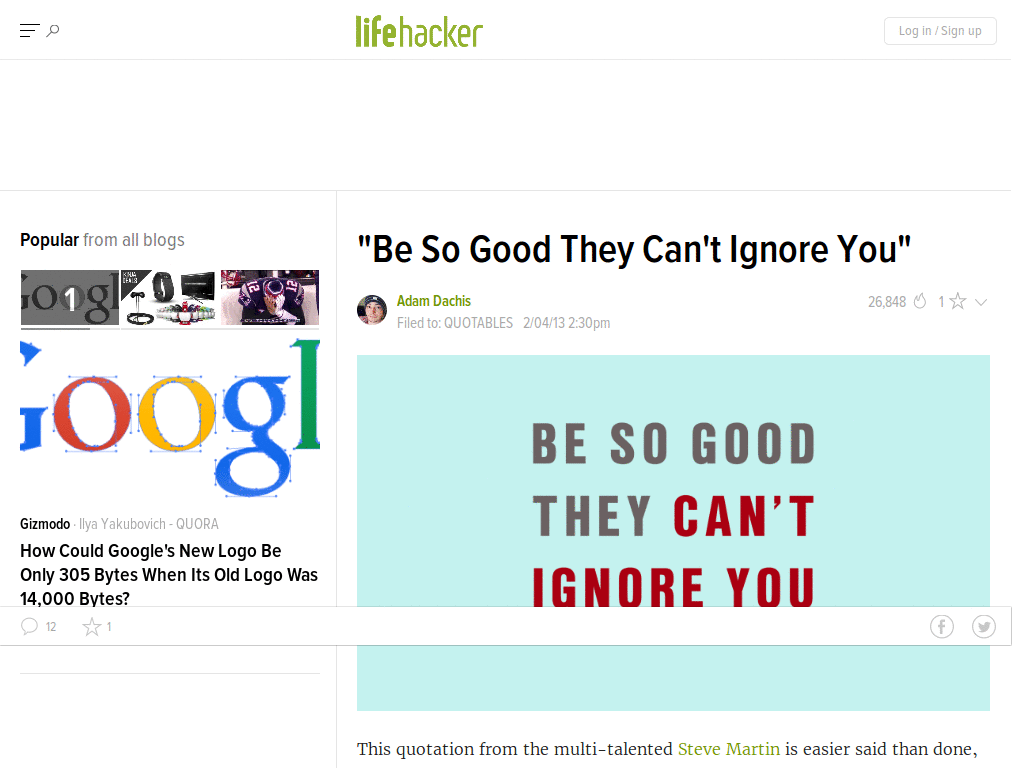 Lifehacker.com - No Comment!