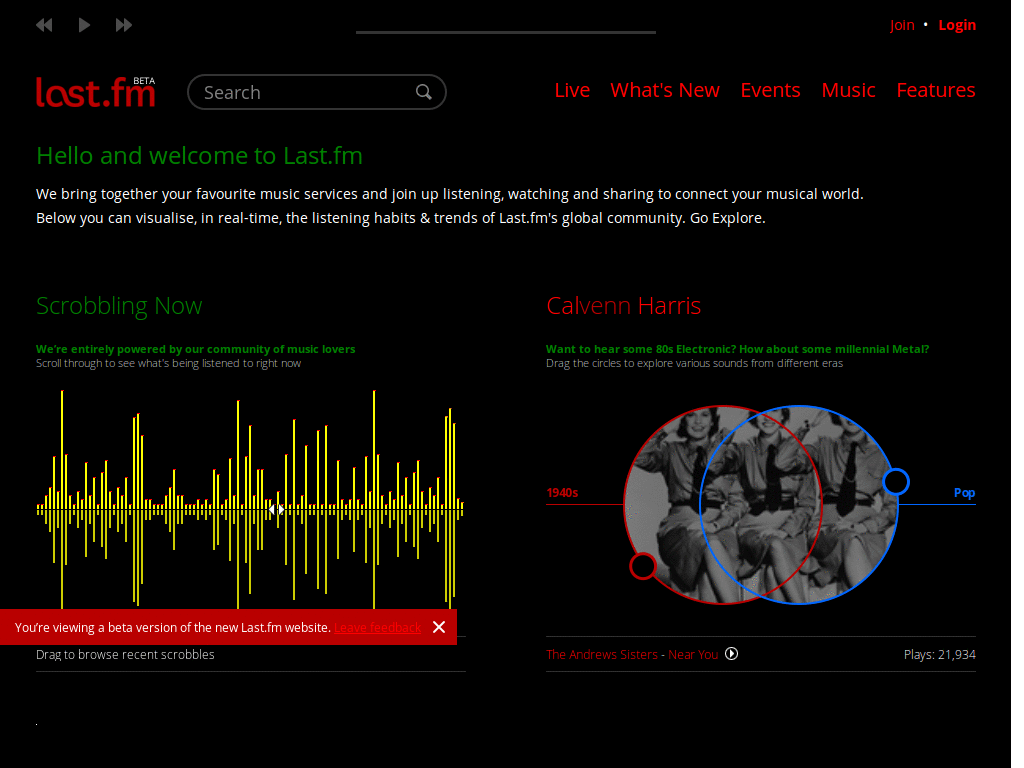 Last.fm cool darker theme (By. Jarredyogo)