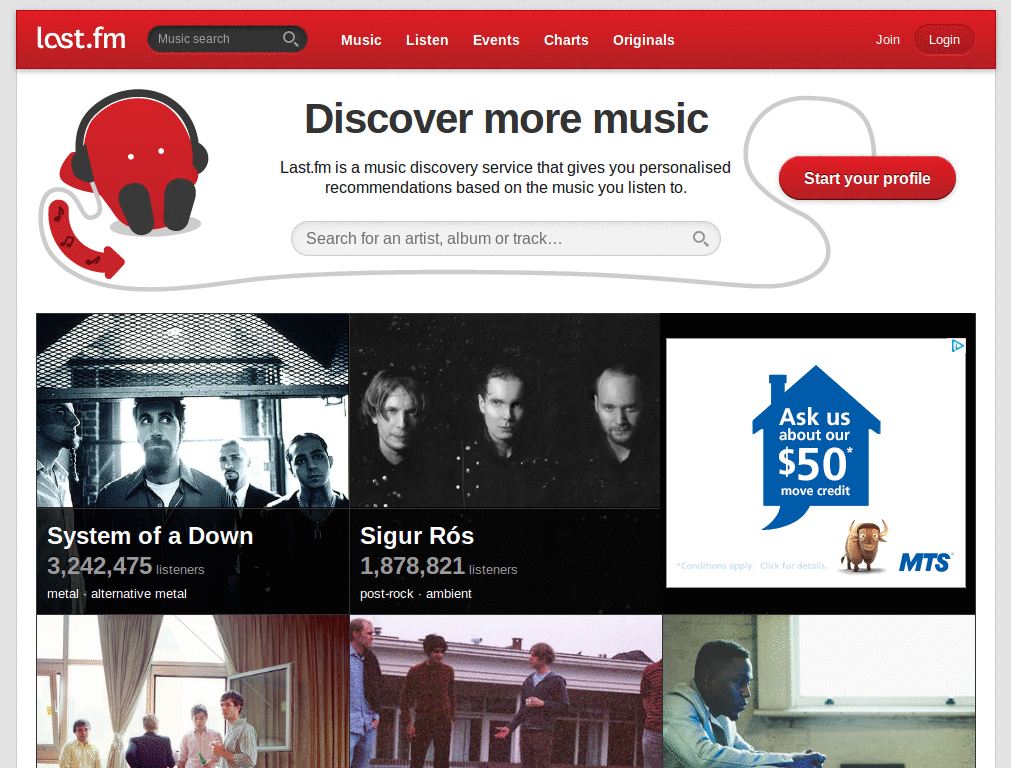 Last.FM Theme Blue