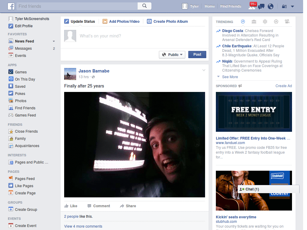 Facebook Blue Bar Transparency