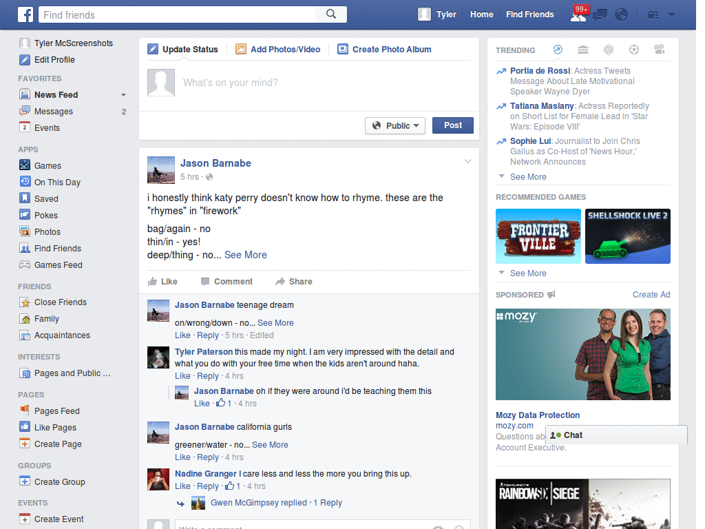 Facebook «Timeline Sticky Header» OFF