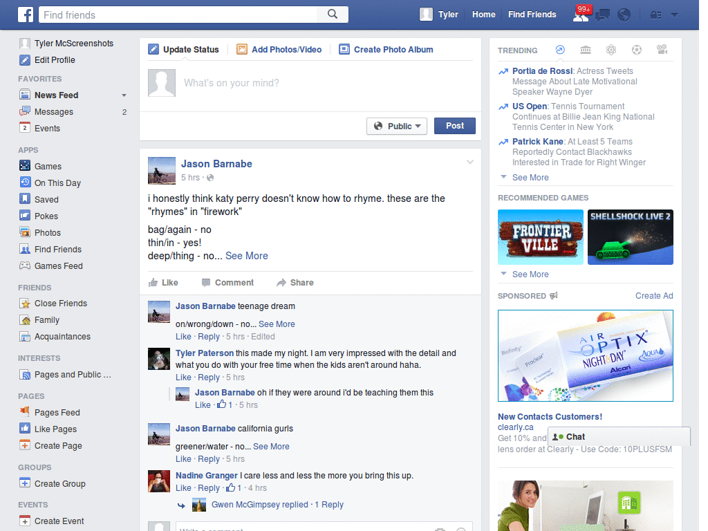 Quitar Amigos Desconectados de Chat Facebook