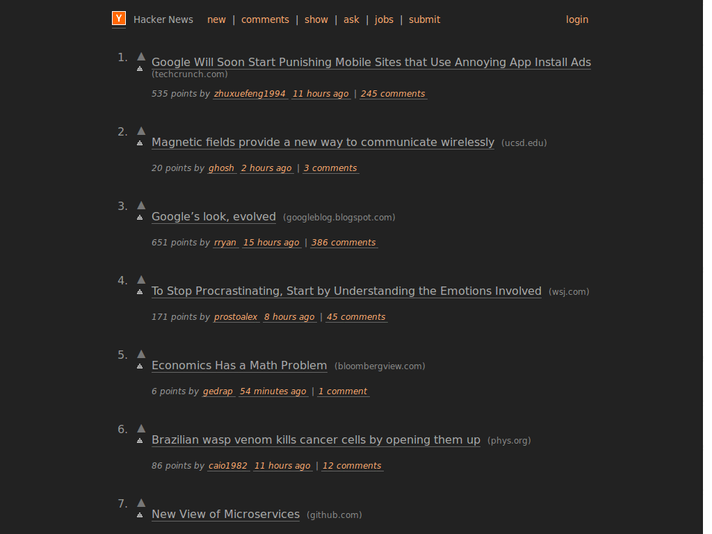 Google Font Switcher for HN Dark Edition