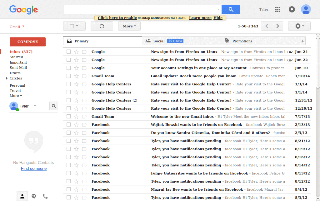 Tahoma For Gmail