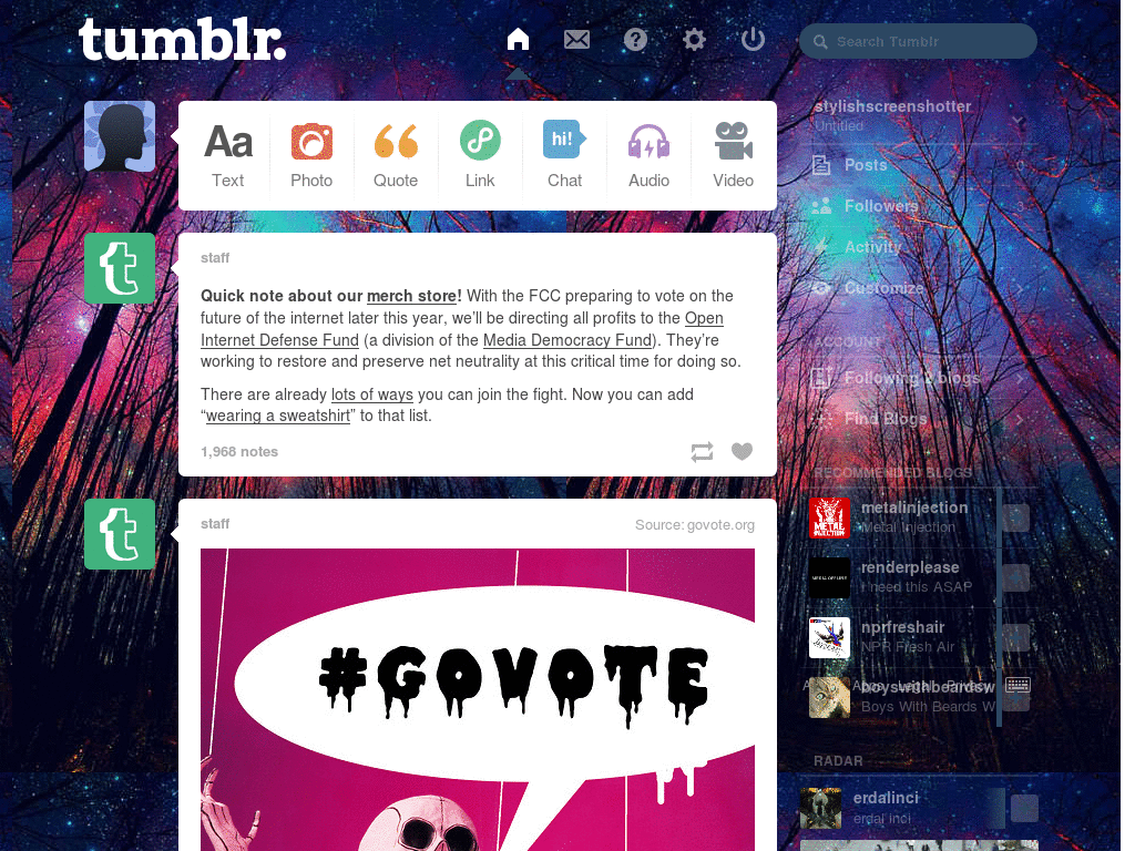 Theme para Dash - Floresta_Nebula