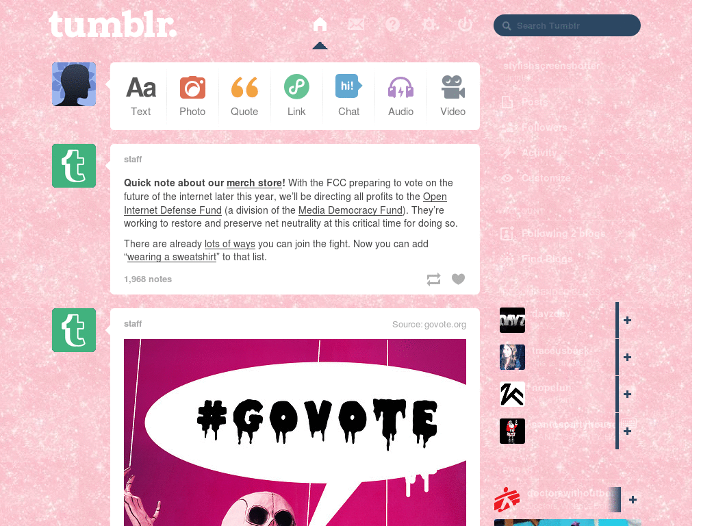 Theme para Dash - Rosa