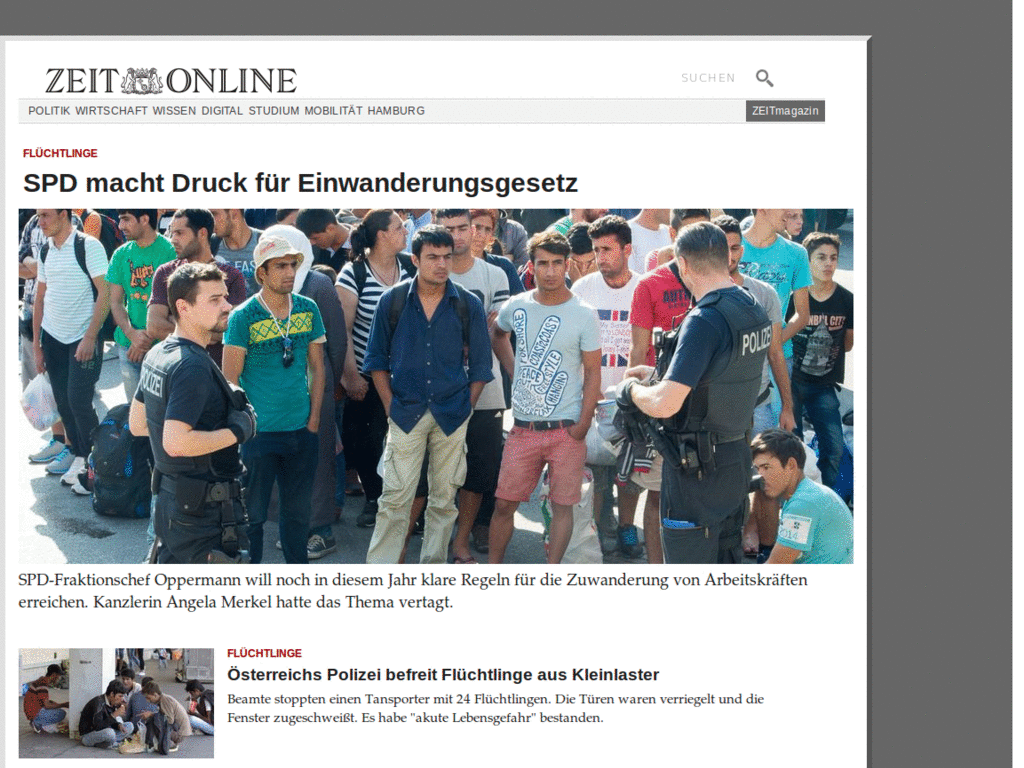 ZEIT.de lesbar