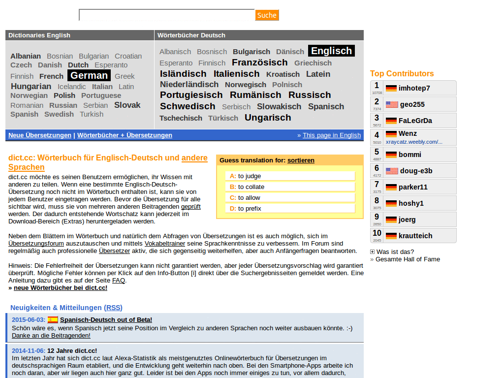 Clean dict.cc, duden.de and dict.leo.org