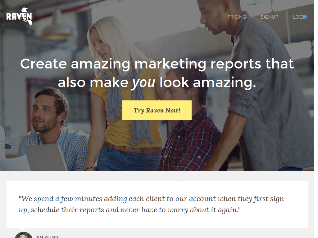 Raven SEO Tools Full Width